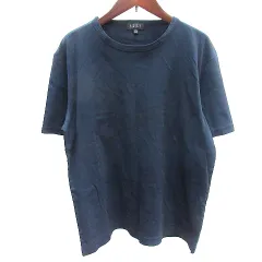 バーニーズニューヨーク BARNEYS NEW YORK カットソー Tシャツ ラウンドネック 半袖 L 紺 ネイビー /AUのサムネイル