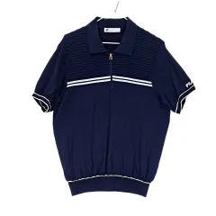 FILA フィラ メンズ スポーティーなオーバーサイズ 半袖 Tシャツ 100 最新商品 ダークネイビー 07740のサムネイル