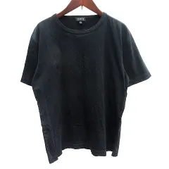 バーニーズニューヨーク BARNEYS NEW YORK カットソー Tシャツ ラウンドネック 半袖 L 黒 ブラック /AUのサムネイル