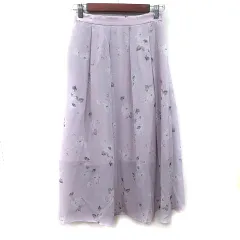 トランテアン ソン ドゥ モード 31 Sons de mode フレアスカート ロング シフォン 花柄 38 M ピンク /YIのサムネイル