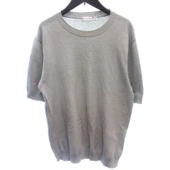 ドレステリア DRESSTERIOR ニット カットソー クルーネック 半袖 L グレー /AUのサムネイル