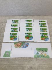 H11 포켓몬스터 포켓몬 그림 엽서 50엔 엽서×5장 12세트 정리해 미사용 보관품