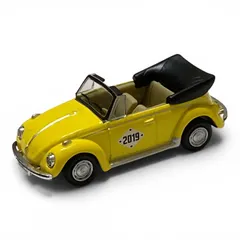【ミニカー】フォルクスワーゲン × モロゾフ 2019 タイプ1 ビートル カブリオレ（イエロー）【ルース品／中古品／状態ランクB】ダイキャスト製 VW 黄のサムネイル