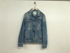 本物シビリアSIVIGLIA DENIMコットンジージャンGジャンデニムジャケット長袖サーフアメカジスケーターストリートミリタリービジネススーツパーティーモードドレスゴルフメンズ青ブルー50イタリア製Lのサムネイル