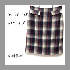 M【超美品 | &by Pinky&Dianne  / ピンキーアンドダイアン 】 チェックタイトミニスカート  暖色系 秋冬 T608_2212E1817のサムネイル