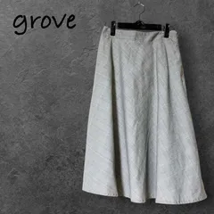 grove グローブ チェック柄 スカート グレー系のサムネイル