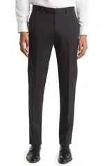 ザネッラ メンズ ボトムス カジュアルパンツ ウール Zanella Parker Stretch Wool Trousers Black ブラックのサムネイル