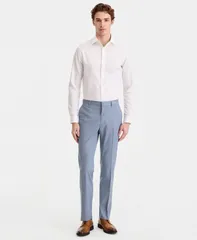 ケネスコール メンズ ボトムス カジュアルパンツ Kenneth Cole Reaction Mens Pinstripe SlimFitechniCole Suit Separate Pants Blue ブルーのサムネイル