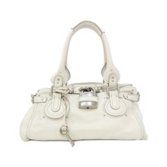Chloe パディントン ハンドバッグ ホワイト - メルカリ
