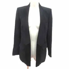ボディドレッシングデラックス BODY DRESSING Deluxe テーラードジャケット 前開き 総裏地 36 S 黒 ブラック /YKのサムネイル