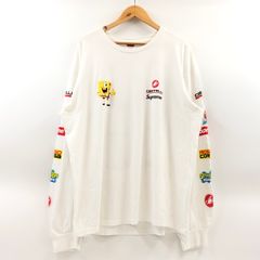 supreme スポンジボブ ロンT - メルカリ