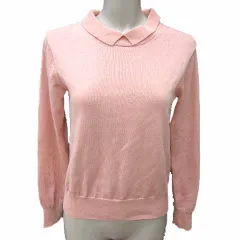 チャイルドウーマン CHILD WOMAN ニット カットソー ショートポイントカラー 長袖 F ピンク /YKのサムネイル