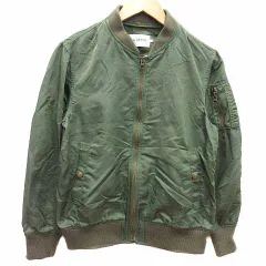 レイビームス Ray Beams ジャケット ブルゾン MA-1 ナイロン ジップアップ 1 M 緑 グリーン /YKのサムネイル