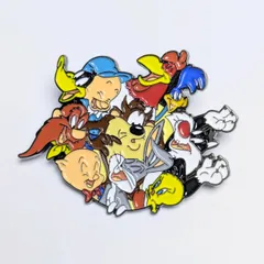 送料無料！ ★ピンズ PINS★ピンバッジ 【 Looney Tunes / ルーニーテューンズ 】オールスター〚アメリカン雑貨 アメトイ〛のサムネイル