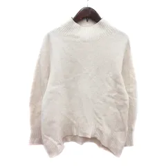 ノーリーズ Nolley's light ニット セーター ハイネック 長袖 ウール カシミヤ混 38 M 白 アイボリー /MN