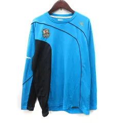 ディアドラ DIADORA Tシャツ カットソー 長袖 L 青 ブルー /YIのサムネイル