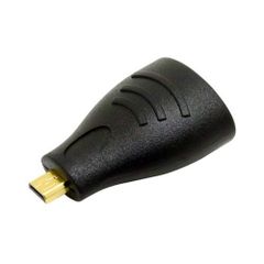 新品 ミヨシMCO HDMI-HDMIマイクロコネクタ変換アダプタ HDMI Aコネクタ19ピンメス - HDMI Dコネクタ19ピンオス HDA-MC/BK