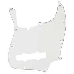 新品 Musiclily Pro 10穴 プレシジョンベースPBピックガード5弦Fender American Precision Bass用、パーチメント3Pのサムネイル