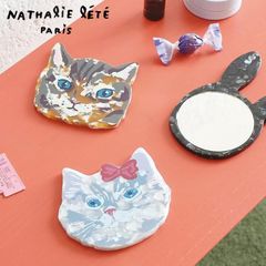 新品 ナタリーレテ コーム & ミラー 招き猫 キャット ねこ ネコ 猫