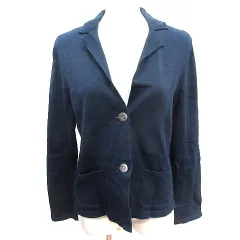 アクアスキュータム AQUASCUTUM テーラードジャケット ニット シングル 紺 ネイビー /AUのサムネイル