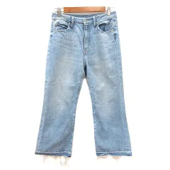 アーバンリサーチ サニーレーベル URBAN RESEARCH Sonny Label デニムパンツ ジーンズ ストレート カットオフ ウォッシュ加工 25 M 水色 ライトブルー /MNのサムネイル