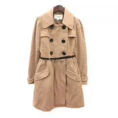 ジルバイジルスチュアート JILL by JILLSTUART ステンカラーコート ダブル 総裏地 ベルト付き M ベージュ /MNのサムネイル