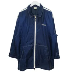 アディダス adidas ナイロンジャケット ウインドブレーカー 長袖 ロゴ Ⅼ‐O ネイビー k1709 0319