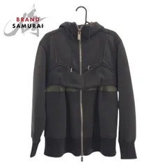 美品 Sacai サカイ スポンジ サイズ1 グレー シルバー金具 コットン/ポリエステル 22-06248 パーカー ジャケット アウター 506830【中古】のサムネイル