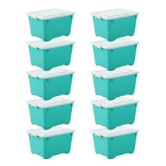 IKEA TROFAST 収納ボックス ターコイズ 10個セット販売 - メルカリ
