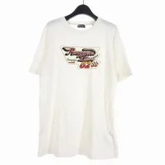 ディーゼル DIESEL Tシャツ カットソー 半袖 フロントロゴ プリント クルーネック S 白 ホワイト A03846