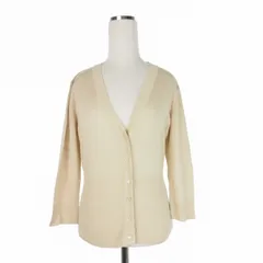 マックスマーラ ウィークエンドライン MAX MARA WEEKEND LINE Vネック 薄手カーディガン 長袖 M ベージュのサムネイル