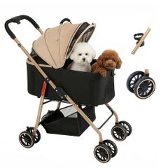 中古 MILA&LOUIS 大型犬対応ペットカート 耐荷重60kg 大きめタイヤ