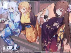 【中古】キャンバスボード・キャンバスアート ラピ＆アニス＆ネオン レイヤードグラフ 「勝利の女神：NIKKE」