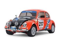 Tamiya 1/10 Electric RC Car Series No. 650 Volkswagen Beetle Rally Unpainted Body MF-01X Chassis 58650