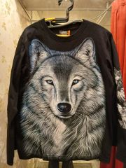 CIVARIZE ウルフプリント 長袖Tシャツ ブラック 46 - メルカリ