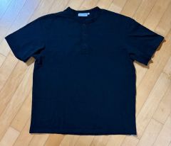 AURALEE ヘンリーネック Tシャツ 鹿の子 ブラック 4 - メルカリ