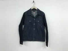 本物ボルコムジーンズVOLCOM JEANSコットンロゴ刺繍ジージャンGジャンデニムジャケット長袖サーフアメカジスケーターストリートミリタリービジネススーツパーティーモードドレスゴルフメンズ紺ネイビー黒ブラックSのサムネイル