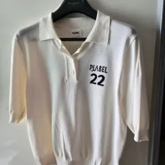 PLABEL 22 半袖 ニット アイボリーのサムネイル