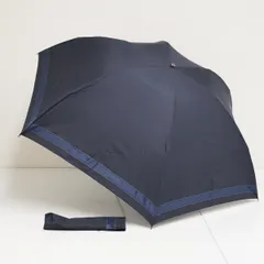 折りたたみ傘 Paul Stuart ポールスチュアート USED美品 メンズ 紳士 ボーダー ブランド 60cm FA9484のサムネイル