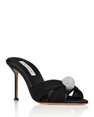 アクアズーラ レディース シューズ サンダル Aquazzura Womens Mystery Mules Black ブラックのサムネイル