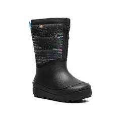 ボグス レディース シューズ ブーツ・レインブーツ Bogsnow Shell Zip Kids Waterproof Snow Boots Metallic Stripes メタリックのサムネイル