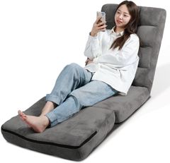 送料無料フリーロックリクライニング式マイクロファイバー3Way座椅