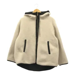 DOUDOU　ドゥドゥ　DDZ10A2308A0003　ボアフーディーコート　ボアジャケット　パーカー　Fサイズ　ホワイトのサムネイル