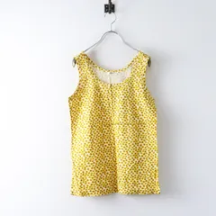 美品 ニーム NIMES リバティプリントタンクトップ＼イエロー ひまわり ノースリーブ カットソー【2400015006048】のサムネイル