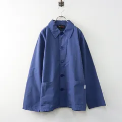 メンズ アニエスベー オム agnes b. HOMME コットン カバーオール ジャケット 44｜ブルー系【2400015001890】のサムネイル