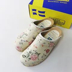 美品 モヘダトフェルン MOHEDA TOFFELN フラワー柄サボサンダル 39｜ベージュ系 シューズ クロッグ 約24.5cm【2400015009360】のサムネイル