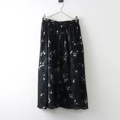 2024SS人気シリーズ ロイスクレヨン Lois CRAYON シアーフラワーJQスカート M ブラック┃ジャガード 花柄 ボトムス【2400014930382】のサムネイル