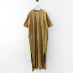 スタジオニコルソン STUDIO NICHOLSON BOYD サイドスリット ポケット付き 半袖 コットンドレス ■ベージュ ワンピース【2400014990010】のサムネイル