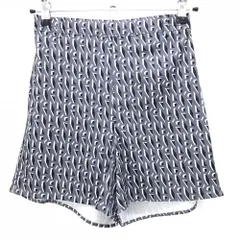 【美品】ノエルレウシール キュロットスカート グレー×黒 総柄 レディース FREE ゴルフウェア NOEL REUSSIRのサムネイル