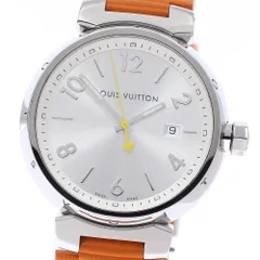 ルイ・ヴィトン LOUIS VUITTON Q111E タンブール デイト クォーツ メンズ 良品 保証書付き_961594のサムネイル